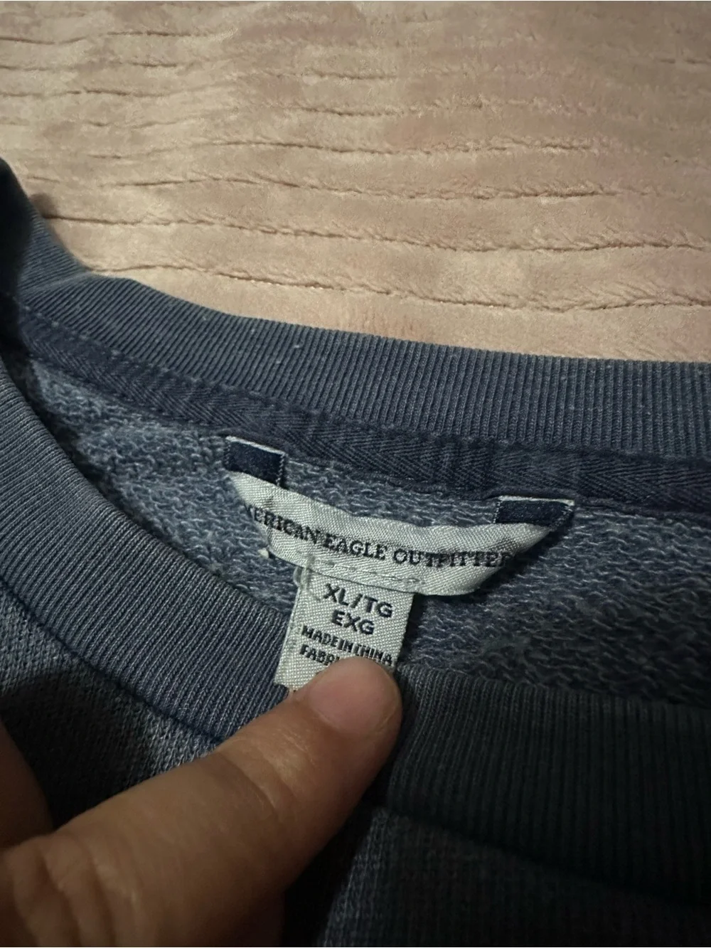 American Eagle Outfitters Men's Crewneck Sweater - Dark Gray
